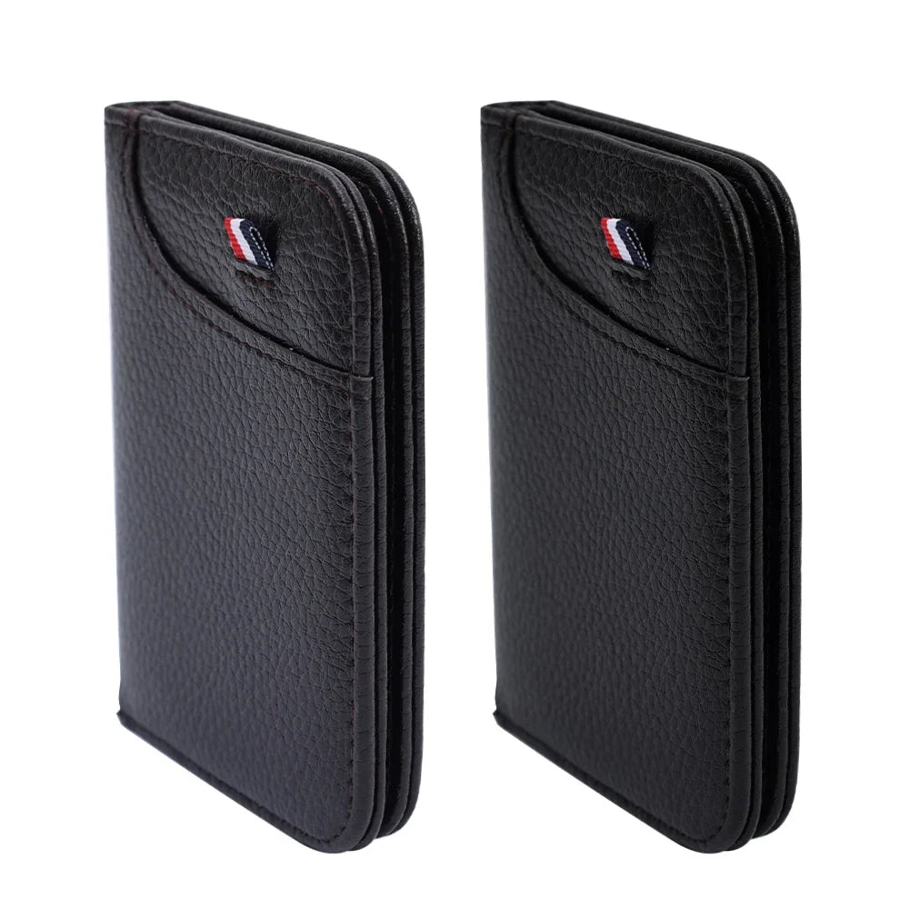 Slim Card Wallet PU Leather Mini Credit Card Holder