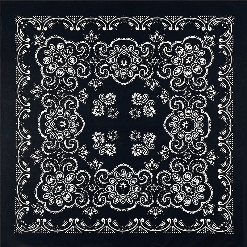 Oversized Paisley Bandana 70cm Cotton Hip Hop Head Scarf