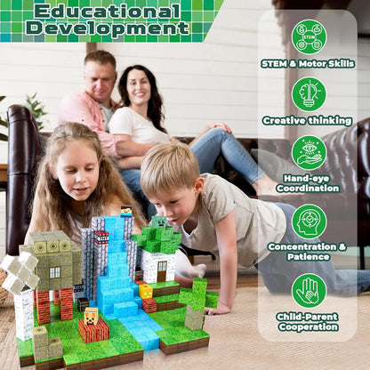 Magnetic Building Blocks STEM Construction Toy Set