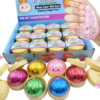 Mini Glitter Dumpling Squishy – 5–5.5cm Fidget Toy