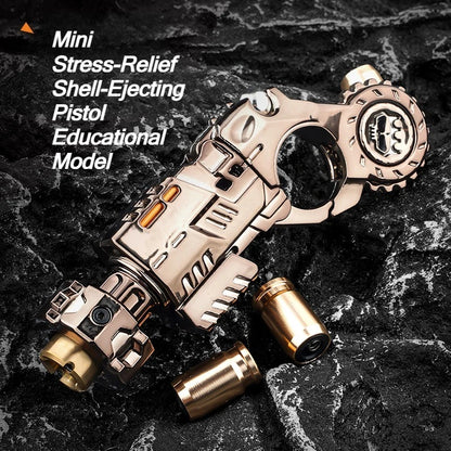 Shell-Ejecting Alloy Toy Pistol – Mini Fidget Desk Toy