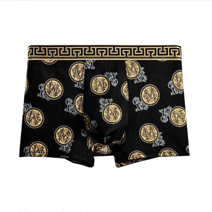 Men's Boxer Shorts 4PCS Breathable Printed Stretch Underwear