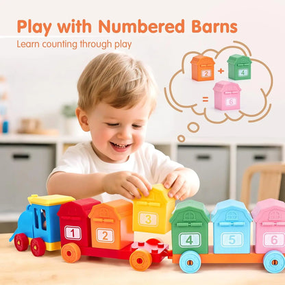 Montessori Counting Toy – Sorting Train & Surprise Gift Set