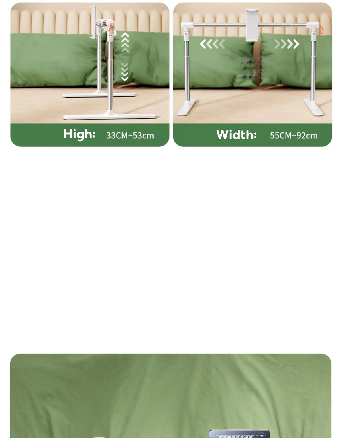 Tablet Stand for Bed – Adjustable Folding Phone & Tablet Holder
