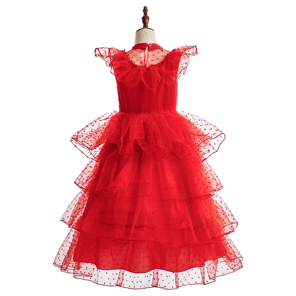 Girls Princess Dress Elsa Anna Kids Cosplay Costume