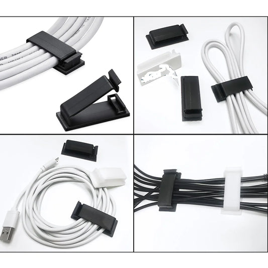 146 Pcs Cable Organizer Set – Adhesive Clips, Ties & Wire Management Kit