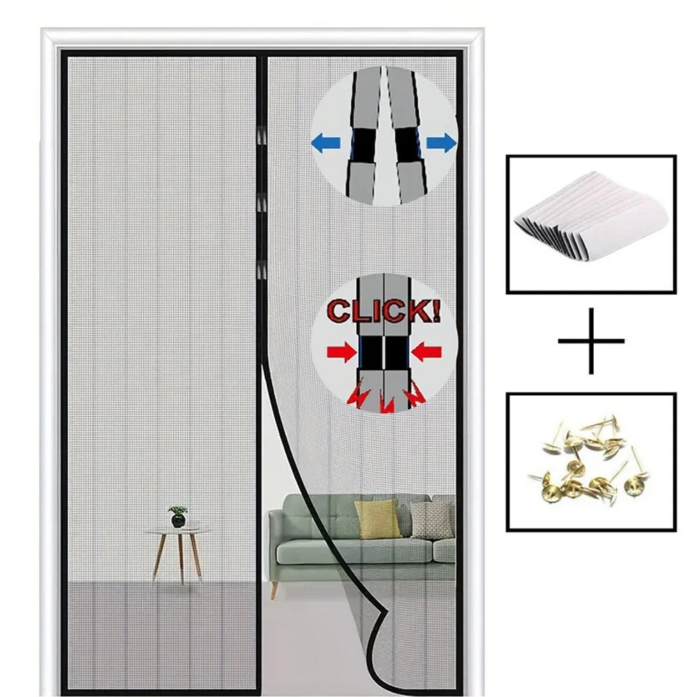 Magnetic Screen Door – Automatic Mosquito Mesh Curtain