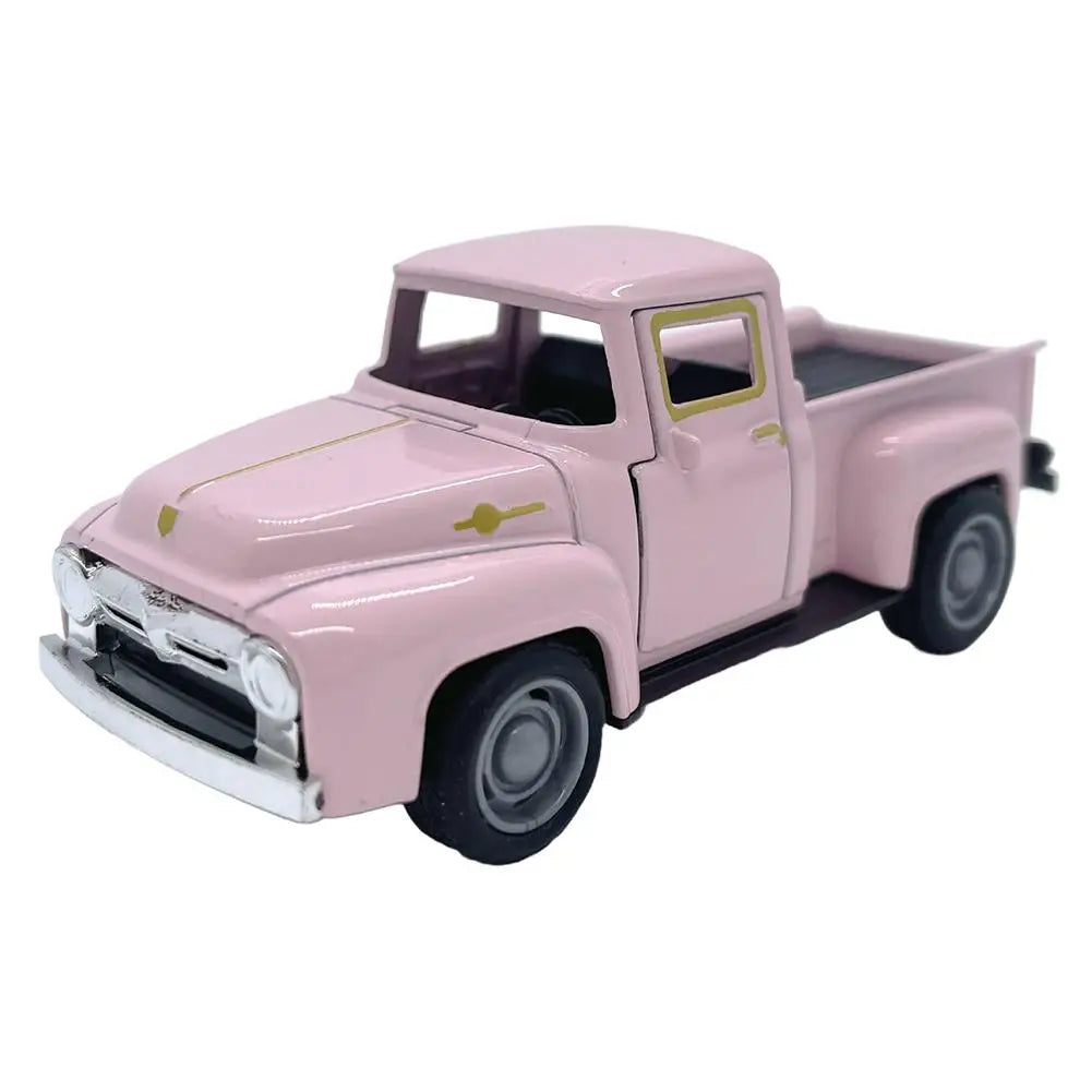 1:32 Red Vintage Metal Truck Model – Diecast Pull-Back Car