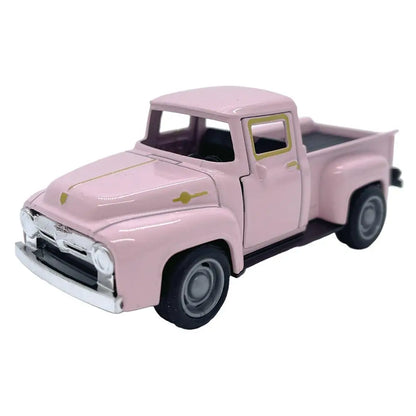 1:32 Red Vintage Metal Truck Model – Diecast Pull-Back Car