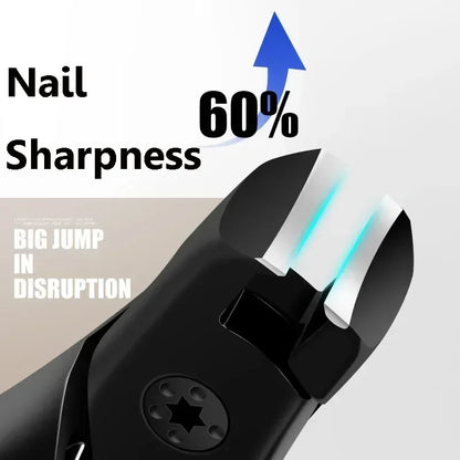 Anti Splash Nail Clippers for Thick Nails Stainless Steel