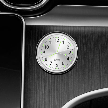 Mini Car Clock – Luminous Quartz Dashboard & Air Vent Clock