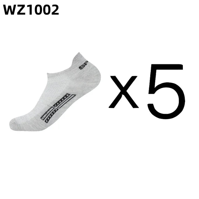 Men's Ankle Socks Breathable Cotton Sports Socks 5 Pairs