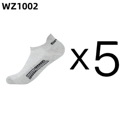 Men's Ankle Socks Breathable Cotton Sports Socks 5 Pairs