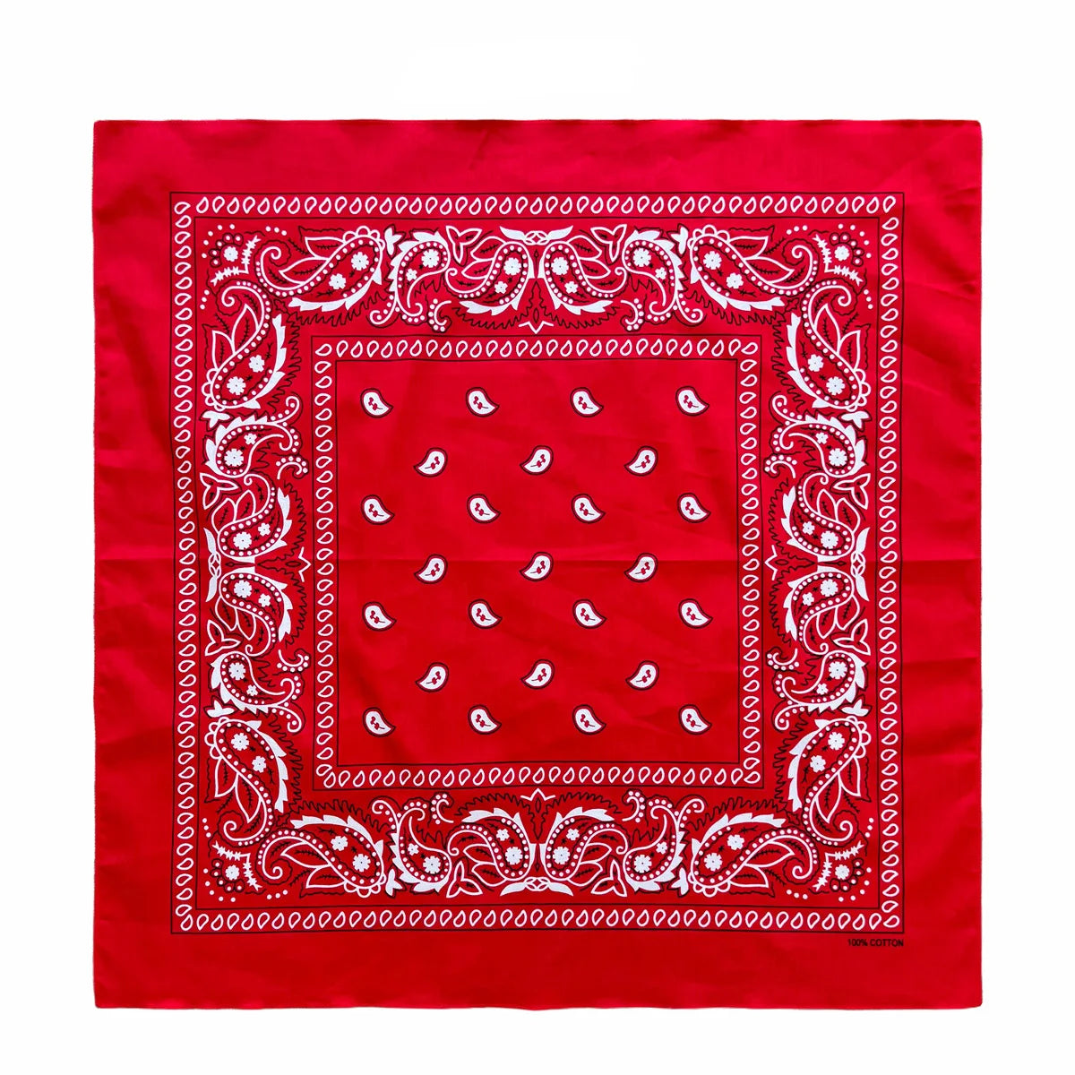 Oversized Paisley Bandana 70cm Cotton Hip Hop Head Scarf