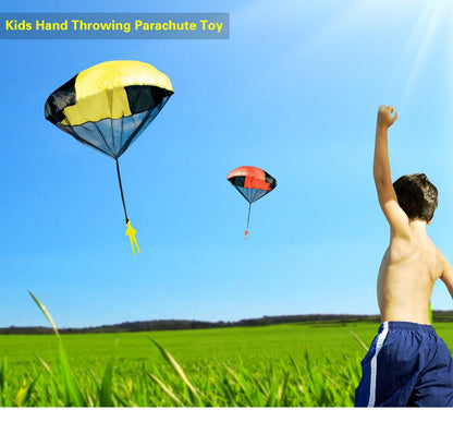Toy Parachute with Mini Soldier Outdoor Throwing Game