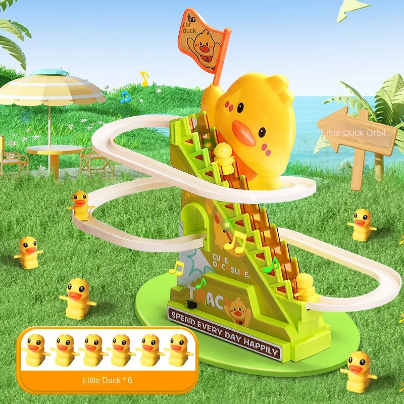 Climbing Ducks Roller Coaster Toy with Lights & Music