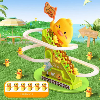 Climbing Ducks Roller Coaster Toy with Lights & Music