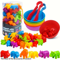 Counting Animal Toys Matching Sorting Game for Kids 3+