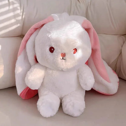 Rabbit Plush Toy – Strawberry Carrot Bunny Plush Doll 25cm