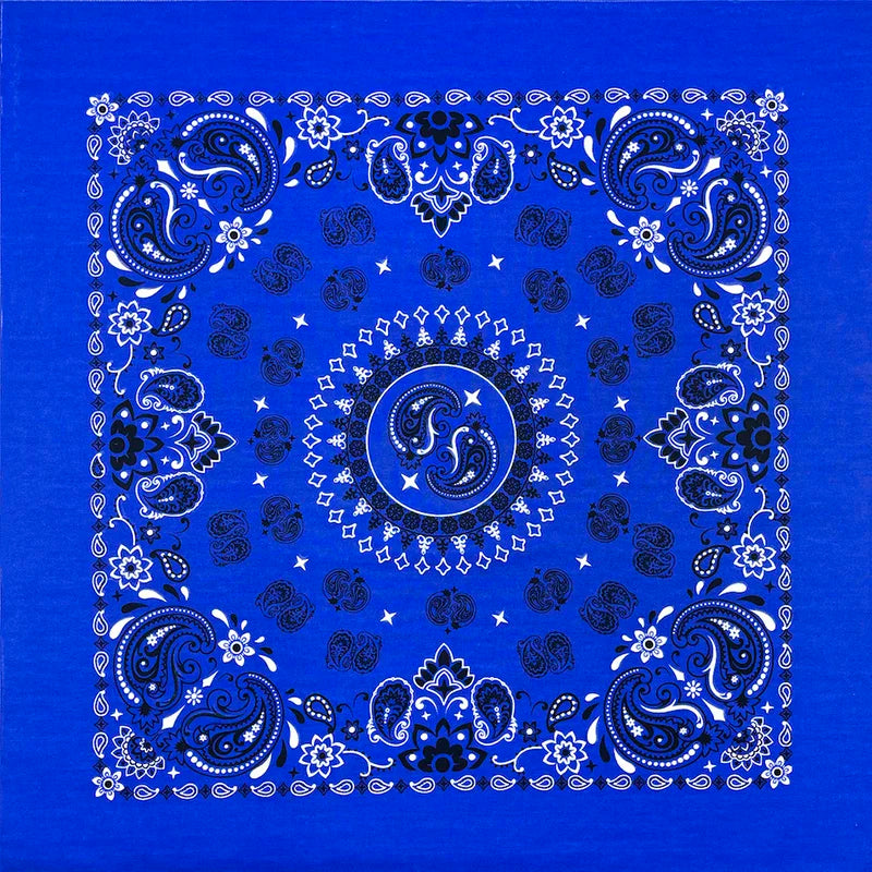 Oversized Paisley Bandana 70cm Cotton Hip Hop Head Scarf