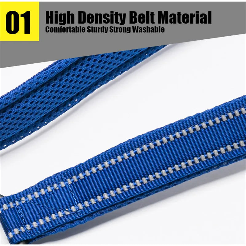 Reflective Dog Leash, Soft Padded Nylon Mesh