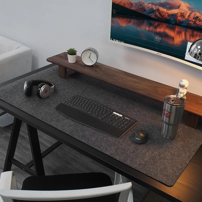 XXL Large Wool Felt Gaming Mouse Pad – Non-Slip Desk Mat for Keyboard & Laptop