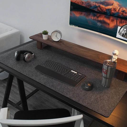 XXL Large Wool Felt Gaming Mouse Pad – Non-Slip Desk Mat for Keyboard & Laptop