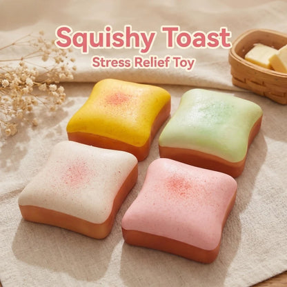 Butter Toast Squishy Toy – Soft Slow-Rise Bread Fidget