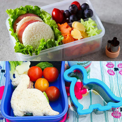 Kids Sandwich Cutters – 4-Piece Bread & Bento Food Mold Set