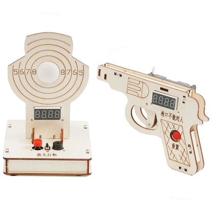 DIY Wooden Target Game STEM Kit – Educational Building Toy