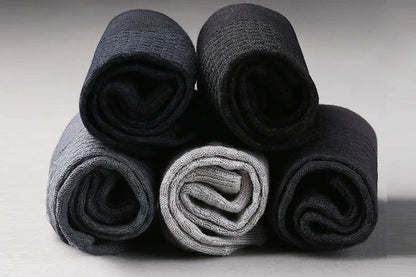 Bamboo Fiber Crew Socks Men's Breathable Business Socks