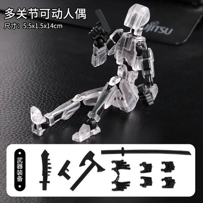 13-Joint Movable Robot Action Figure 3D Printed DIY Toy