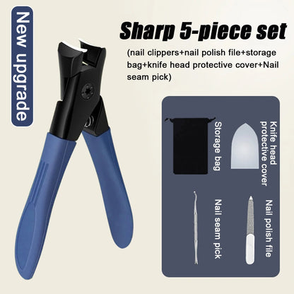 Anti Splash Nail Clippers for Thick Nails Stainless Steel
