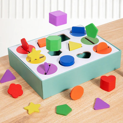 Wooden Color Sorting Toy – Shape Learning Game