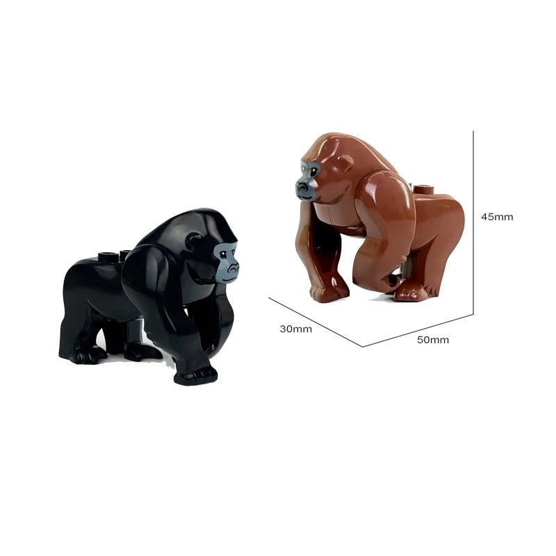 MOC Farm Zoo Animal Building Blocks Educational Toy Set