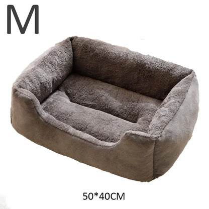 Cat Bed Plush Cushion for Kittens & Small Dogs | Soft Pet Sleeping Bed