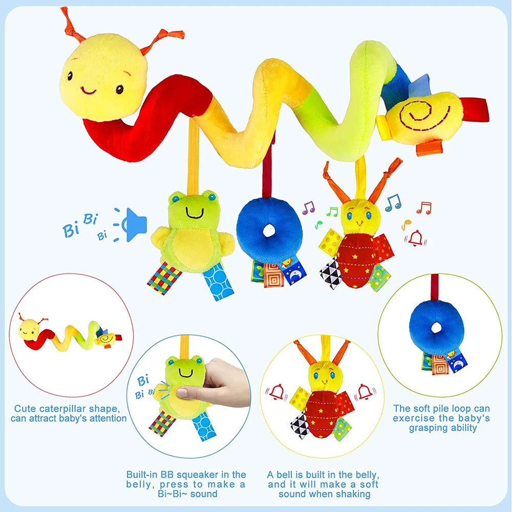 Baby Musical Spiral Crib Stroller Hanging Activity Toy