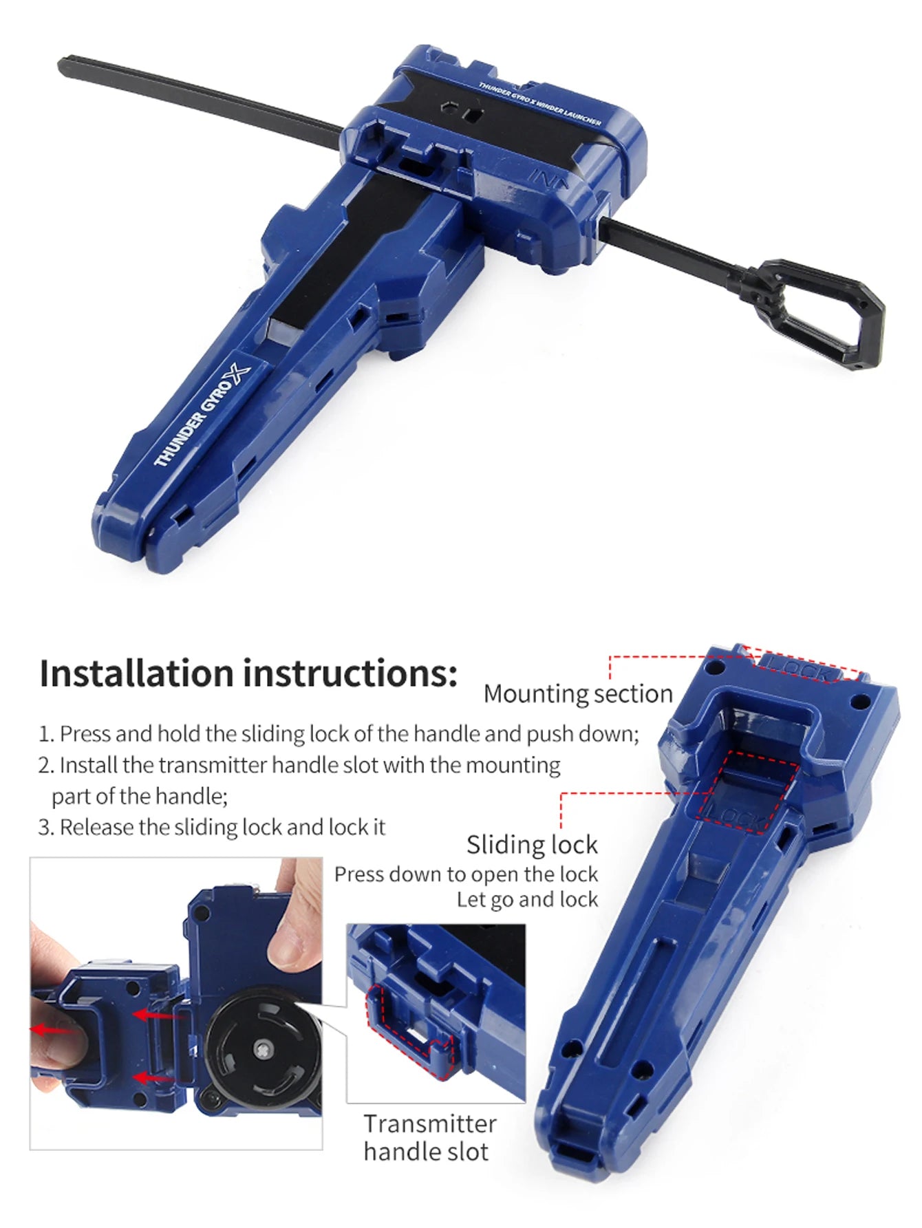 Metal Battle Tops Set with Launchers & Storage Box