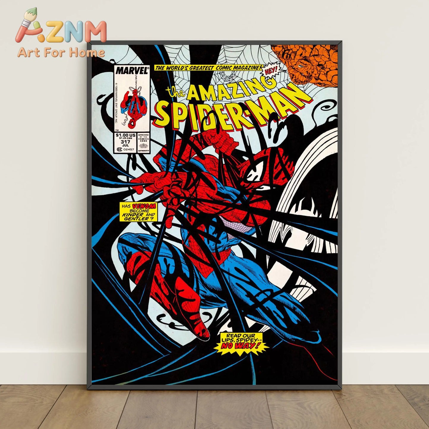Spider-Man Comic Book Poster Peter Parker Canvas Print