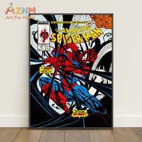 Spider-Man Comic Book Poster Peter Parker Canvas Print