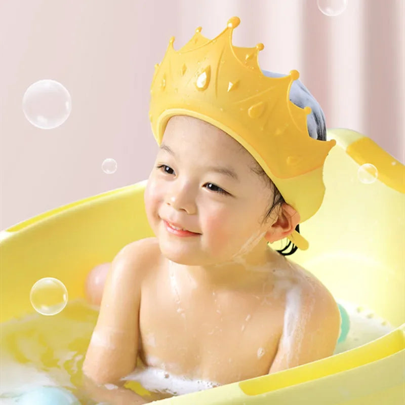 Baby Shampoo Shower Cap Waterproof Silicone Bath Visor