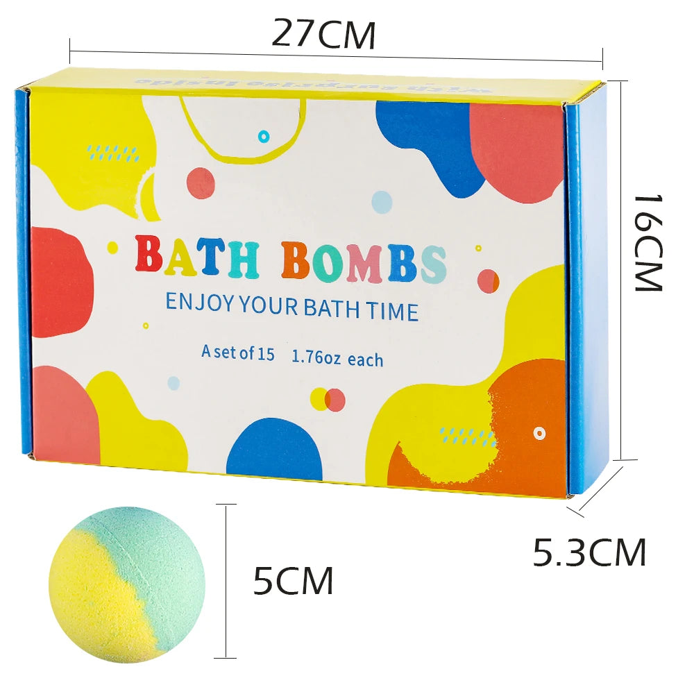 Kids Bath Bomb Gift Set 15 Pack with Surprise Toys