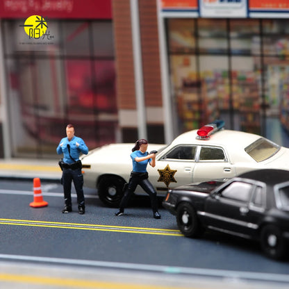 1/64 Miniature Figures Model Car Accessories Scene People Set