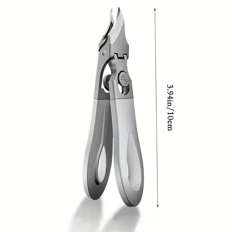 Anti Splash Nail Clippers for Thick Nails Stainless Steel