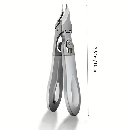 Anti Splash Nail Clippers for Thick Nails Stainless Steel