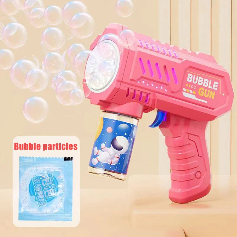 Dinosaur Bubble Machine Electric Bubble Gun with Lights