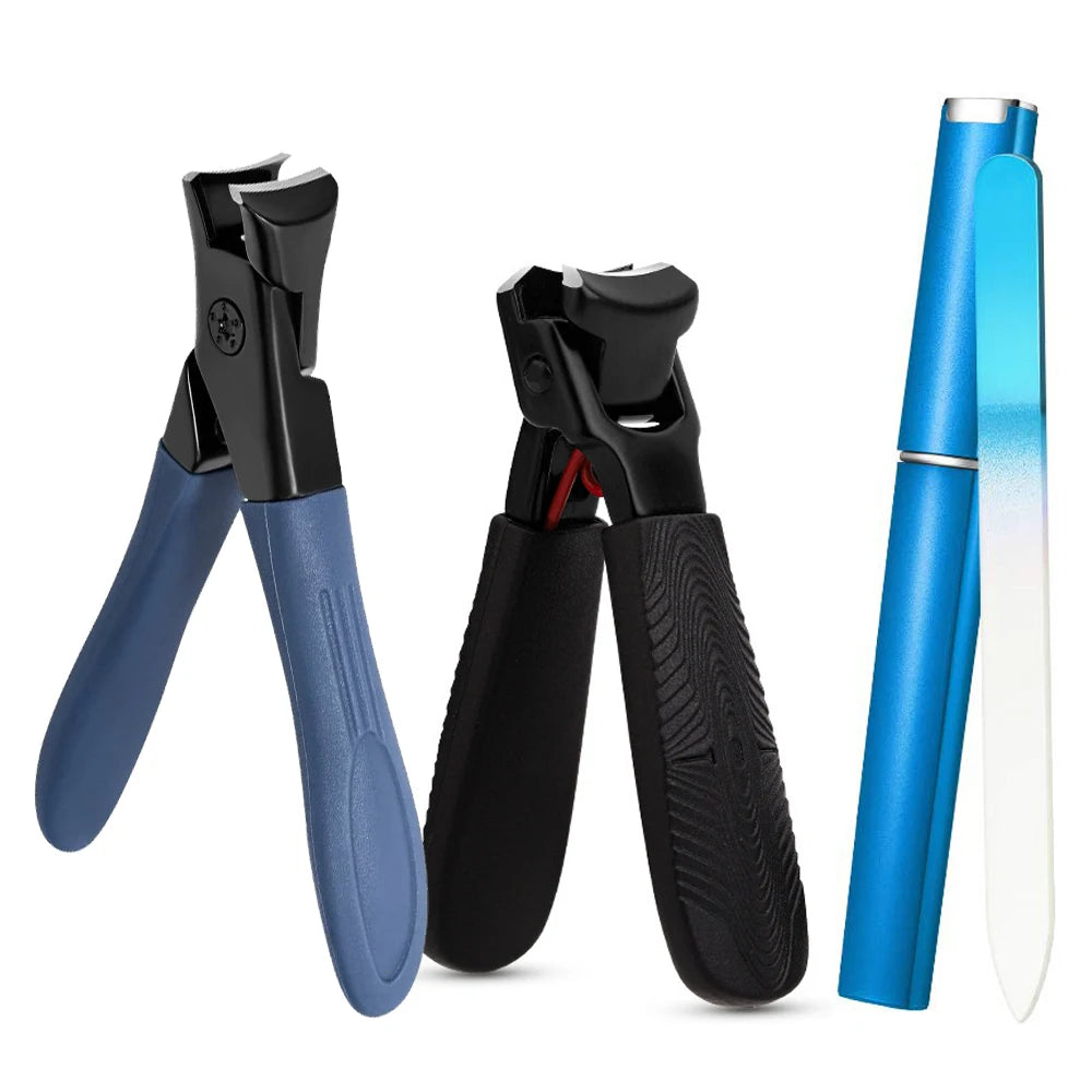 Anti Splash Nail Clippers for Thick Nails Stainless Steel