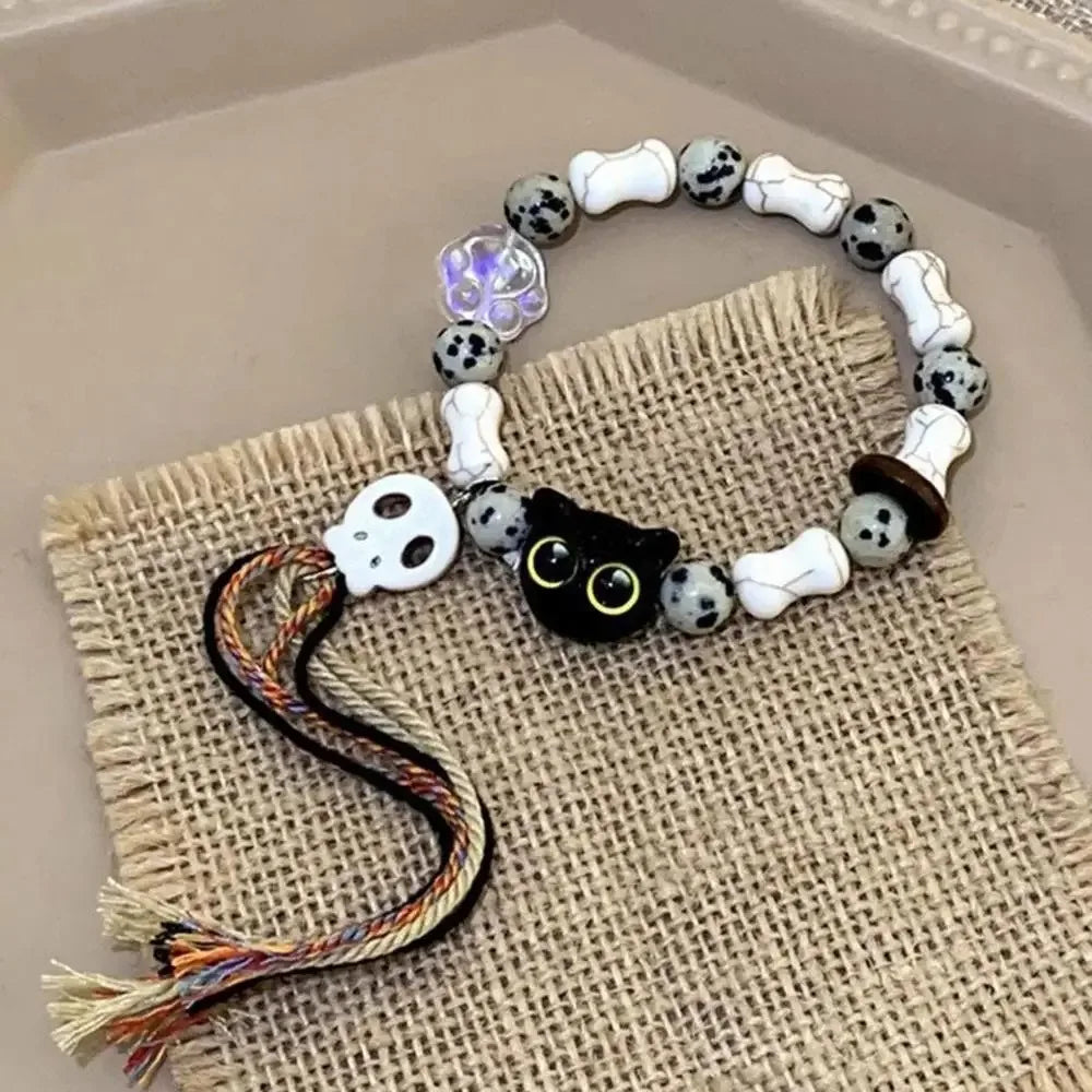 Matching Couple Bracelets Glow in the Dark Cat Friendship Gift