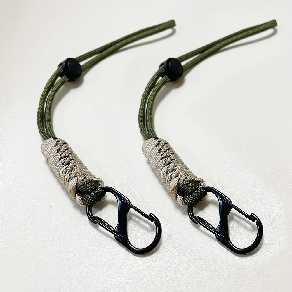 Paracord Keychain Woven Outdoor Wrist Lanyard Key Rope