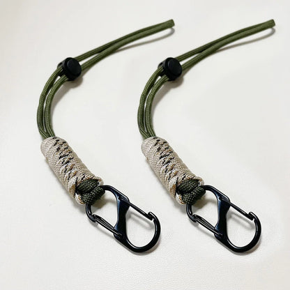 Paracord Keychain Woven Outdoor Wrist Lanyard Key Rope
